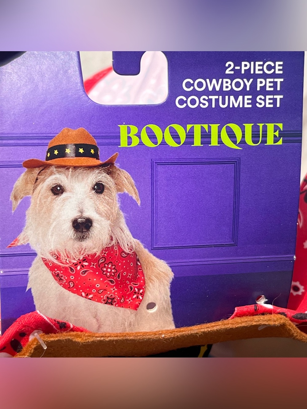 NEW Halloween Bootique Cowboy Hat Bandana Dog Costume Set NWT